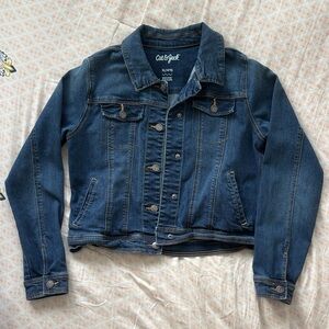 Cat & Jack Denim Jacket Girls XL 14/16 Extra Large